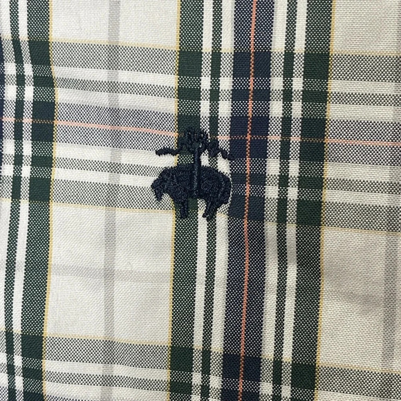 Brooks Brothers Madison Shirt Plaid Navy Dark Green Size XL Embroidered Logo - Picture 4 of 6